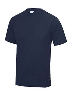 Just Cool - Atmungsaktives und schweißhemmendes T-Shirt, Oxford Navy, Large von All We Do Is