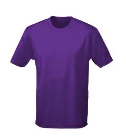 Just Cool - Atmungsaktives und schweißhemmendes T-Shirt, violett, L von All We Do Is
