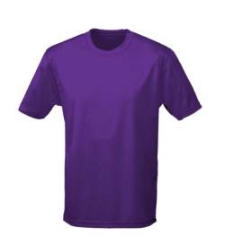 Just Cool - Atmungsaktives und schweißhemmendes T-Shirt, violett, XL von All We Do Is