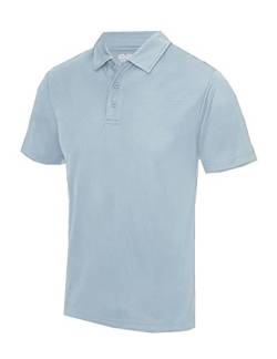 Just Cool - Performance Polo Shirt, atmungsaktiv, himmelblau, Gr.L von All We Do Is