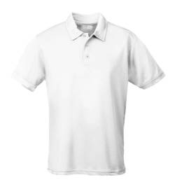 Just Cool - Performance Polo Shirt, atmungsaktiv, weiß, Gr.5XL von All We Do Is