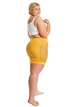 All Woman Bunte Urban Mesh Anti Chafing Slip Shorts in Übergröße, sunshine, 24-28 von All Woman