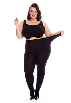 All Woman Plus Size 150 Denier Dicke Strumpfhose EINZELPAAR (as3, numeric, numeric_54, numeric_64, regular, regular, Schwarz, 54-64) von All Woman