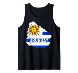 Stolze Familie und Flagge des patriotischen Landes Uruguay Tank Top von All World Countries Souvenir and Gifts