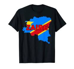 Stolze Familie und patriotische Flagge von Country Zaire T-Shirt von All World Countries Souvenir and Gifts