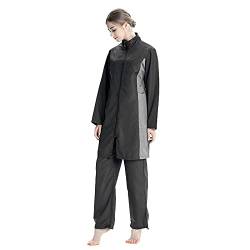 AllMonyba Frauen Muslim Badeanzug 3 Stück Set Islamische Sport Bademode Beachwear Full Cover Burkini mit Badekappe von AllMonyba