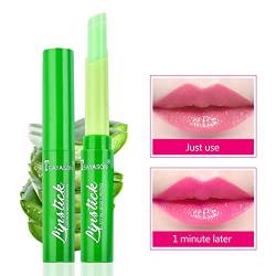 Allbestaye Aloe Vera Jelly Lippenstift Temperatur Farbe Ändern Lip balm Farbwechsel Lipgloss Lippenpflegestift von Allbestaye