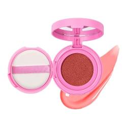 Allbestaye Cushion Blush, leichtes, lockeres Gesichtspuder, atmungsaktives Gesichts-Make-up, loser Puderbehälter mit Puff, pigmentiertes, wasserfestes, verwischendes Puder, natürliches Finish von Allbestaye