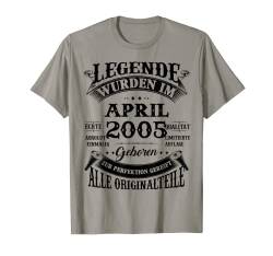 Legenden Wurden Im April 2005 Geboren 18. Geburtstag T-Shirt von Alle Geburtstags-T-Stück