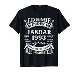 Legenden Wurden Im Januar 1993 Geboren 30. Geburtstag T-Shirt von Alle Geburtstags-T-Stück