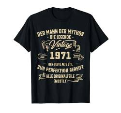 Vintage Der Mann Mythos Die Legende 1971 53. Geburtstag T-Shirt von Alle Geburtstags-T-Stück