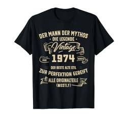 Vintage Der Mann Mythos Die Legende 1974 50. Geburtstag T-Shirt von Alle Geburtstags-T-Stück