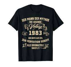 Vintage Der Mann Mythos Die Legende 1983 41. Geburtstag T-Shirt von Alle Geburtstags-T-Stück