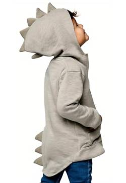 Alleen Baby Kinder Kleidung Herbst Dinosaurier Langarm Tops Hoodie für Jungen 1-7Jahre (Größe 100, Grau) von Alleen