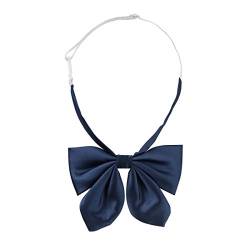 Allegra K Damen Verstellbar Bowknot Fliege Einfarbig Krawatten Navy Blau 9 x 13 cm von Allegra K