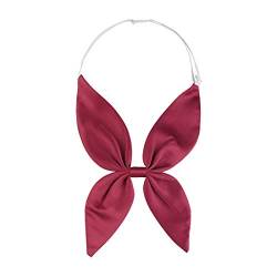 Allegra K Damen Verstellbare Vorgebundene Bowknot Einfarbig Fliegen Krawatten Weinrot 15 x 29 cm von Allegra K