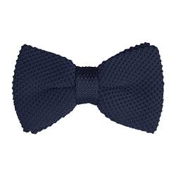 Allegra K Unisex Verstellbar Vorgebundene Strickfliege Fliegen Navy Blau 6 x 11 cm von Allegra K