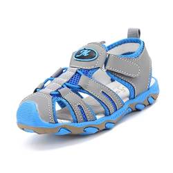 Allence Baby Jungen Kinder Boy Sommer Sport Sandale Schuhe rutschfest Wildledersohle Lauflernschuhe mit Klettverschluss von Allence
