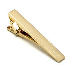 AllerPierce Personalisiert Krawattenklammer mit Gravur Edelstahl Krawattennadel Klassisch Skinny Business Clips für Papa Männer Herren 7mm*60mm von AllerPierce