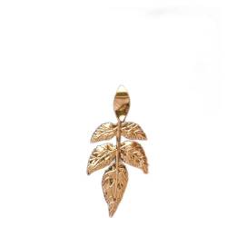 Allereya Vintage Blatt Ohrringe Pflanzen Blatt Ohrringe Gold Gehämmert Blatt Ohrringe Punk Übertrieben Blatt Ohrstecker Schmuck Für Frauen Und Mädchen von Allereya