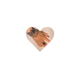Allereya Vintage-Punk-Spitzen-Fingerring-Armband schwarze Blume Sklavenarmband hohles Spitzenarmband geschichtet schwarze Rose Armband Handgeschirr Kette Schmuck für Frauen und Mädchen (Stil 1) von Allereya