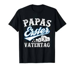 Papas Erster Vatertag T-Shirt Vater Baby Papa Geschenk T-Shirt von Alles Gute Zum Ersten Vatertag Shop