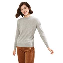 Alloaone Damen Kaschmir Pullover Warm Kleidung Mode Pullover, grau, S von Alloaone