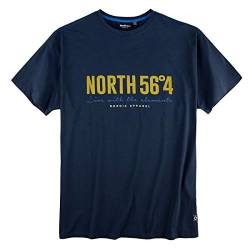 Allsize North 56°4 by T-Shirt Logoprint Navy XXL, Größe:4XL von Allsize