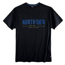 Allsize North 56°4 by T-Shirt Logoprint schwarz XXL, Größe:5XL von Allsize