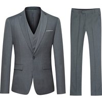 Allthemen Anzug (3 tlg, Sakko & Weste & Hose) Slim Fit für Hochzeit von Allthemen