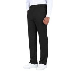 Allthemen Herren Anzughose Straight Stretch Businesshose Slim Fit Anzug Hose Herbst Schwarz 42 von Allthemen