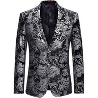 Allthemen Sakko Herren 2 Knöpfe Pailletten Blazer für Party von Allthemen