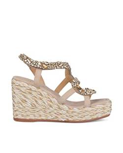 Alma en Pena Damen Sandalette in Beige, Größe 39 von Alma en Pena