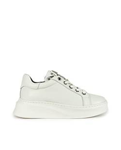Sneaker für Damen aus Leder I22437 NAPA White, weiß, 39 EU von Alma en Pena