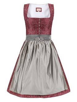 Almbock Dirndl Damen Midi | Dirndl Midi modern Made in Germany | Festliches Trachtenkleid zur Hochzeit oder Oktoberfest in Größe 36 von Almbock