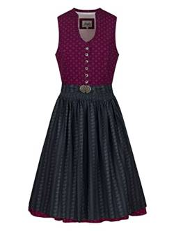 Almbock Dirndl Damen Midi | Trachtenkleid hochgeschlossen Made in Germany | Festliches Trachtenkleid zur Hochzeit oder Oktoberfest in Größe 38 von Almbock