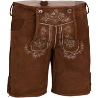 Almbock Trachtenlederhose Damen Lederhose Loreen (1-tlg) mittelbraun von Almbock