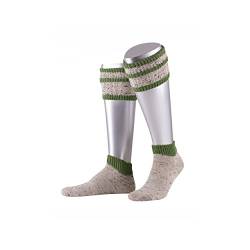 Almbock kurze Herren Trachtensocken grün - Trachtenloferl in beige-apfelgrün - Tracht Socken zur Lederhose von Almbock
