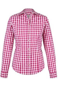Almsach Damen Trachten-Bluse pink-weiß kariert 'Maria', pink, 36 von Almsach
