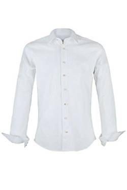 Almsach Herren Hemd Slim-Fit weiß 'Toni', weiß, L von Almsach