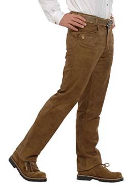 Almsach Herren Lange Lederhose Hellbraun 'Vincent', REHBRAUN (Hellbraun), 52 von Almsach