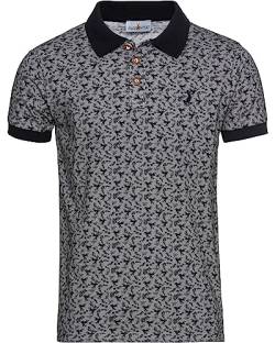 Almsach Poloshirt mit Hirsch Grau M von Almsach