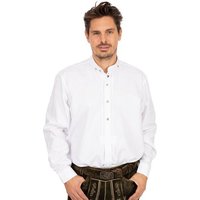 Almsach Trachtenhemd Hemd Stehkragen LF103 weiß (Regular Fit) von Almsach