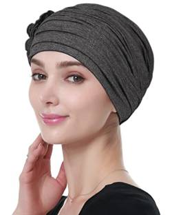 Alnorm Chemo-Kappen für Frauen mit Krebs-Haarausfall Schlupfmütze Dunkles Hanfgrau von Alnorm
