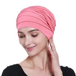 Alnorm Chemo-Kopfbedeckung aus Bambus für Krebspatienten, warm, Farbe Blume, Einheitsgröße von Alnorm