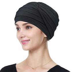 Alnorm Chemotherapie-Hüte Kopfbedeckungen für Chemopatienten Schwarz von Alnorm