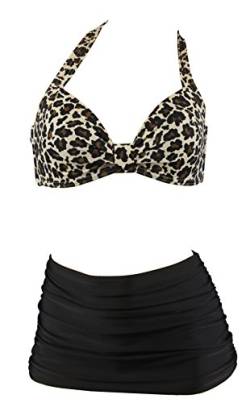 Aloha-Beachwear Damen Bikini A1032 Leopard Gr. 44 von Aloha-Beachwear