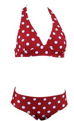 Aloha-Beachwear Damen Bikini A7031 Rot/Weiss Gr. 40 von Aloha-Beachwear