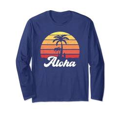 Aloha Hawaii Hawaii Island Shirt Palme Surfboard Strand Langarmshirt von Aloha Hawaii Hawaiian Island Shirt Palm Beach Surf