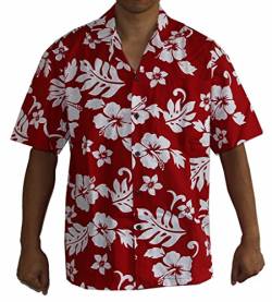 Made in Hawaii! Herren Hibiscus Flower Klassische Hawaii-Hemden - - 3X-Groß von Alohawears Clothing Company
